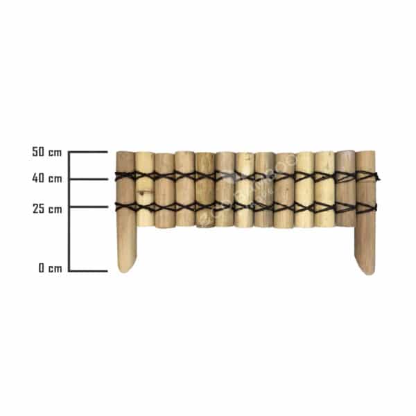 Moso bamboe grasborder 100×50 cm afmeting